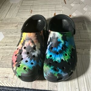 CROCS Multicolor Tie-Dye Men's Shoes